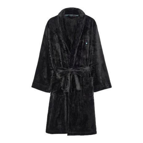 Chalatas vyrams HOM Nice Robe 9009984226971, juodas kaina ir informacija | Vyriški chalatai, pižamos | pigu.lt