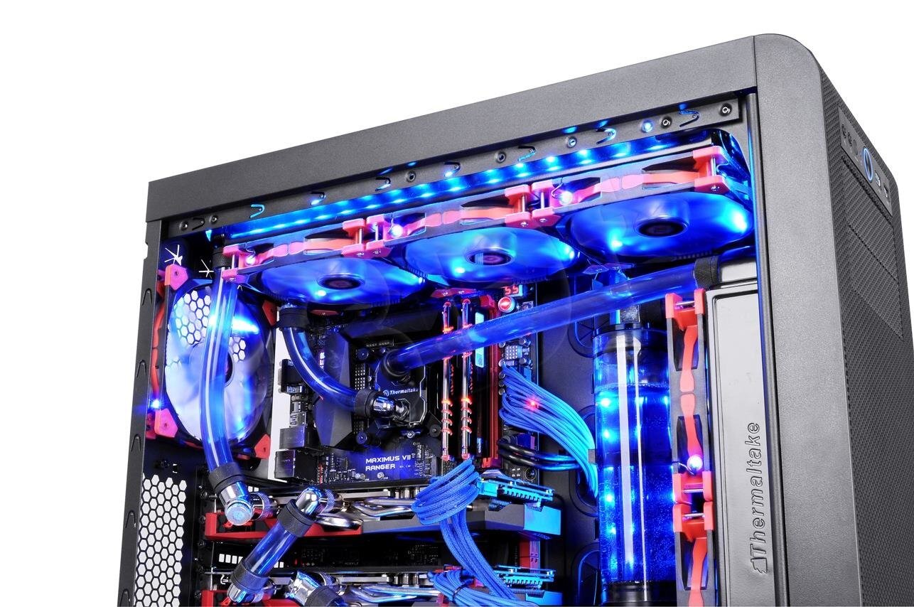 Thermaltake CL-F021-PL14BU-A kaina ir informacija | Kompiuterių ventiliatoriai | pigu.lt