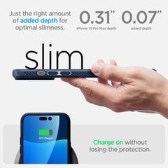 Spigen Liquid AIR iPhone 14 Pro Max Blue kaina ir informacija | Telefono dėklai | pigu.lt