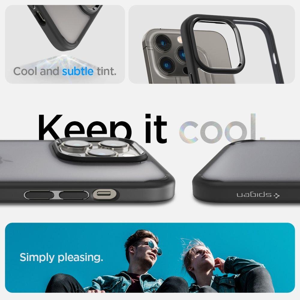 Dėklas Spigen skirtas iPhone 14 Pro Max, juoda цена и информация | Telefono dėklai | pigu.lt