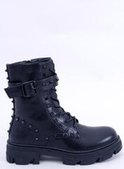 Auliniai batai moterims PBP32664, juodi цена и информация | Женские сапоги | pigu.lt