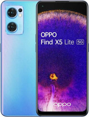 Älypuhelimet Oppo Find X5 Lite 5G Dimensity 900 Sininen 8 GB RAM 256 GB 6,43" kaina ir informacija | Mobilieji telefonai | pigu.lt