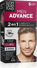 Plaukų dažai Llongueras Colouring Cream Llongueras Men Advance Semi-permanent, 5 Light Brown kaina ir informacija | Plaukų dažai | pigu.lt