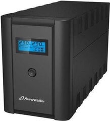 PowerWalker VI 2200 LCD/FR Dviguba konversija (Online) 2,2 kVA 1200 W 4 AC lizdas (-ai) kaina ir informacija | Nepertraukiamo maitinimo šaltiniai (UPS) | pigu.lt