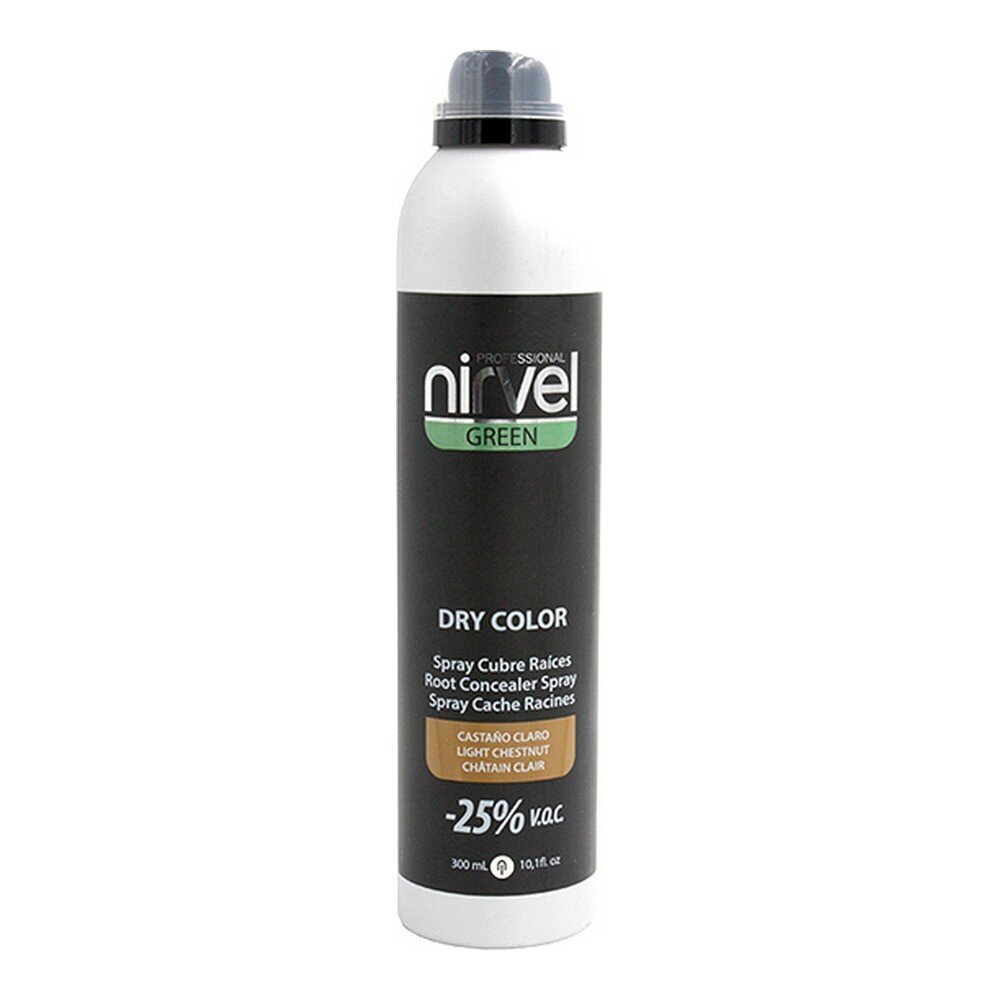 Trumpalaikiai plaukų dažai Nirvel Dry Color Light Chestnut, 300ml цена и информация | Plaukų dažai | pigu.lt