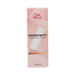 Plaukų dažai Wella Shinefinity Nº 09/36, 60 ml kaina ir informacija | Plaukų dažai | pigu.lt