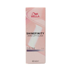 Plaukų dažai Wella Shinefinity Nº 08/98, 60 ml kaina ir informacija | Plaukų dažai | pigu.lt