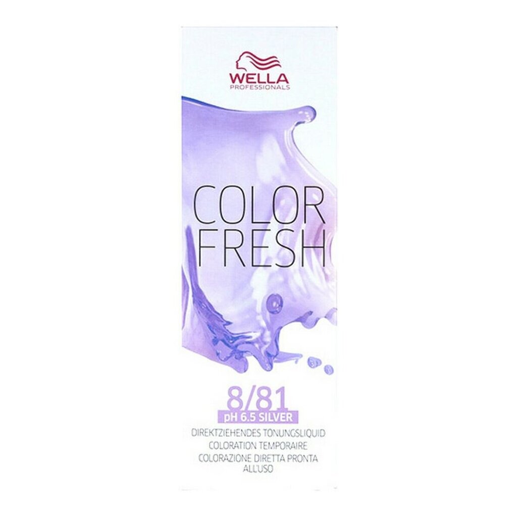 Pusiau ilgalaikiai plaukų dažai Color Fresh Wella 8/81, 75 ml kaina ir informacija | Plaukų dažai | pigu.lt