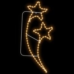 Lempučių dekoracijos žvaigždės, 2vnt., su 180 šiltų baltų LED kaina ir informacija | Girliandos | pigu.lt