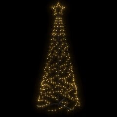 Šviečianti kalėdinė dekoracija Eglutė, 70x180 cm, kūgio formos, 200 šiltų baltų LED kaina ir informacija | Girliandos | pigu.lt