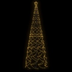 Kalėdų eglutė, 160x500cm, kūgio formos, 1400 šiltų baltų LED цена и информация | Рождественские украшения | pigu.lt