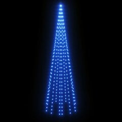 Kalėdų eglutė ant vėliavos stiebo, 300cm, 310 mėlynų LED kaina ir informacija | Girliandos | pigu.lt