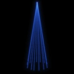 Kalėdų eglutė ant vėliavos stiebo, 500cm, 732 mėlynos LED kaina ir informacija | Girliandos | pigu.lt