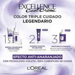 Перманентный крем-краска L'Oreal Make Up Excellence Cool Creme 8,11 цена и информация | Краска для волос | pigu.lt