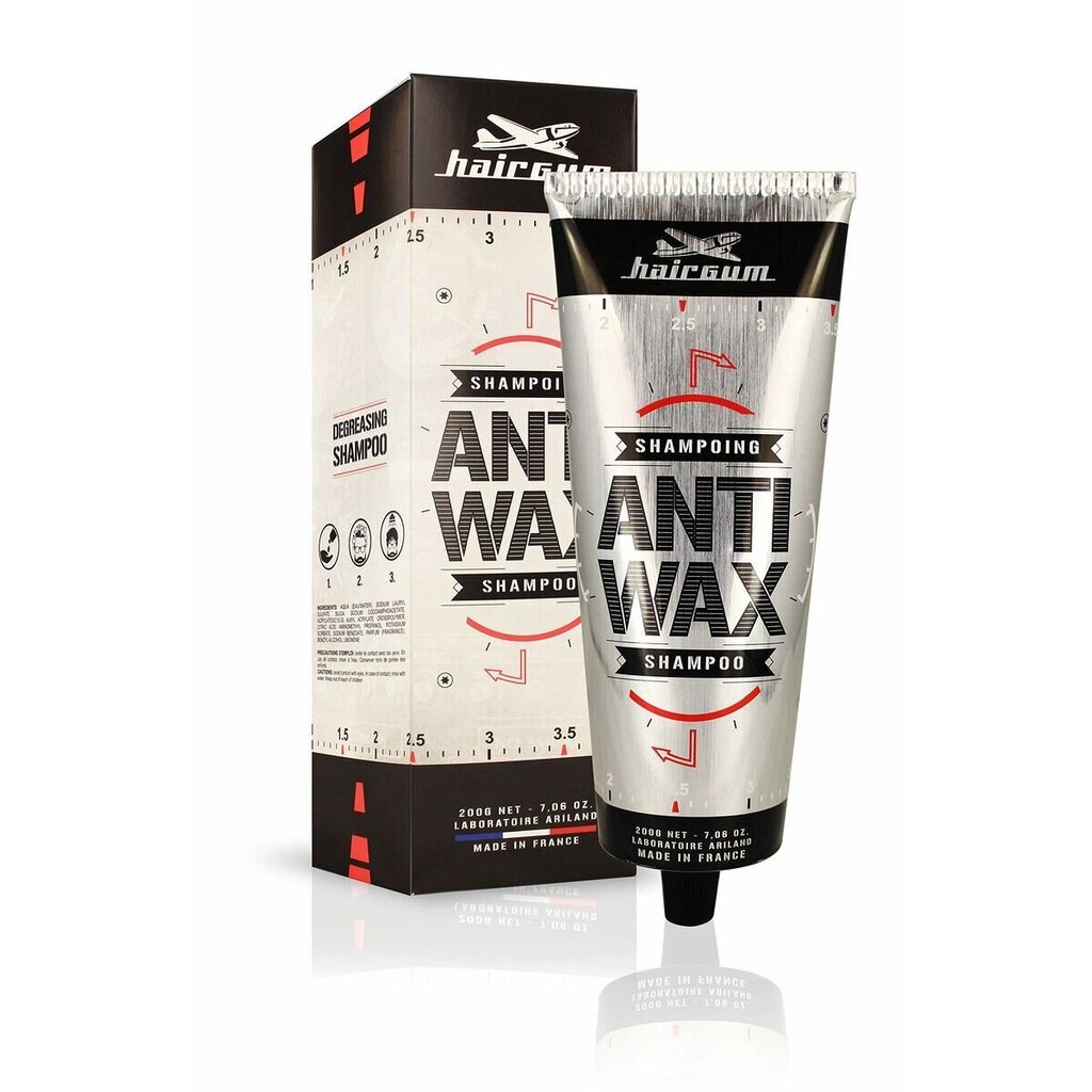 Gilaus valymo šampūnas Hairgum Anti Wax 200 g цена и информация | Šampūnai | pigu.lt