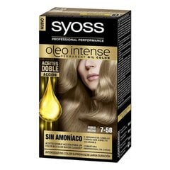 Постоянная краска Olio Intense Syoss Nº 7,58, светлая, Arena цена и информация | Краска для волос | pigu.lt