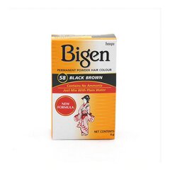 Постоянная краска Bigen Nº58 Black Brown, 6 г цена и информация | Краска для волос | pigu.lt