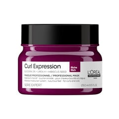 Loreal Professionnel Curl Expression Rich, Gausia, intensyviai drėkinanti kaukė garbanotiems ir bangotiems plaukams, 250 ml. kaina ir informacija | Priemonės plaukų stiprinimui | pigu.lt