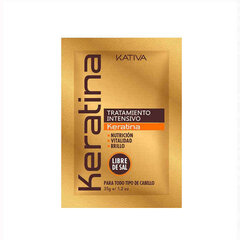 Plaukų kaukė Kativa Keratina Treatment Intense, 12x35g kaina ir informacija | Priemonės plaukų stiprinimui | pigu.lt