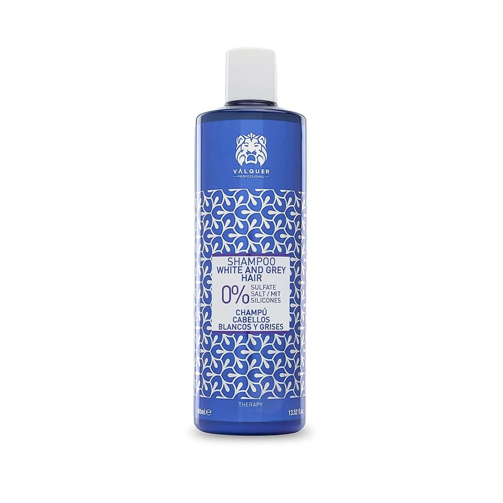 Šampūnas White & Grey Hair Zero Valquer, 400 ml kaina ir informacija | Šampūnai | pigu.lt