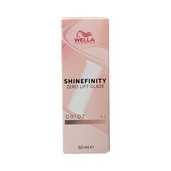 Plaukų dažai Wella Shinefinity Nº 09/07, 60 ml kaina ir informacija | Plaukų dažai | pigu.lt