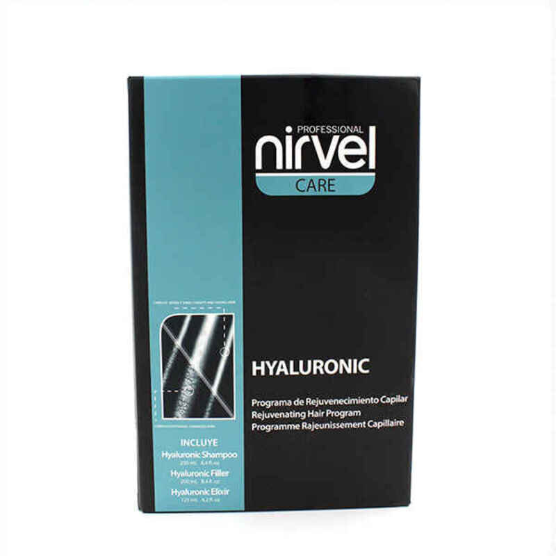 Plaukų atstatymo rinkinys Nirvel Hyaluronic: šampūnas + kremas + serumas цена и информация | Priemonės plaukų stiprinimui | pigu.lt