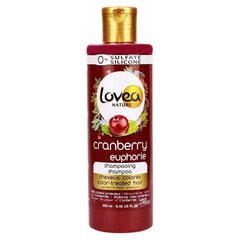 Шампунь для окрашенных волос Lovea Nature Cranberry Euphorie (250 ml) цена и информация | Шампуни | pigu.lt