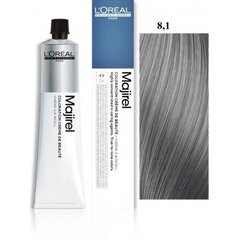 Ilgalaikiai profesionalūs plaukų dažai L'oreal Professionnel Majirel Cool Inforced, 8,1 Light Ash Blonde, 50 ml kaina ir informacija | Plaukų dažai | pigu.lt