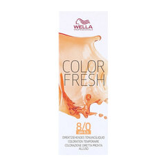 Pusiau ilgalaikiai plaukų dažai Color Fresh Wella N 8/0, 75 ml kaina ir informacija | Plaukų dažai | pigu.lt