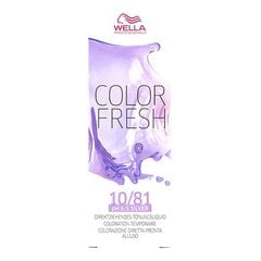 Pusiau ilgalaikiai plaukų dažai Color Fresh Wella 10/81, 75 ml kaina ir informacija | Plaukų dažai | pigu.lt