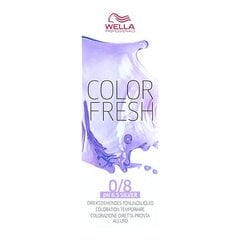 Pusiau ilgalaikiai plaukų dažai Color Fresh Wella 0/8, 75 ml kaina ir informacija | Plaukų dažai | pigu.lt