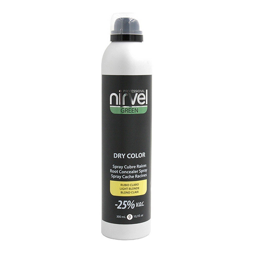 Trumpalaikiai plaukų dažai Nirvel Green Dry Color Spray Light Blond, 300 ml цена и информация | Plaukų dažai | pigu.lt