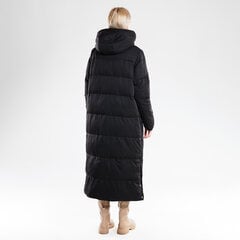 Куртка женская длинная зимняя черного цвета цена и информация | Женские куртки | pigu.lt