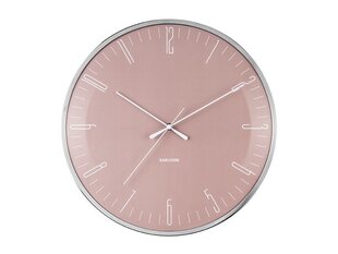 Часы настенные, розовые, 40 см цена и информация | Часы | pigu.lt