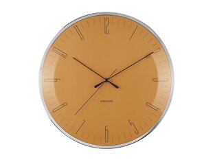 Настенные часы, желтые, 40 см цена и информация | Часы | pigu.lt
