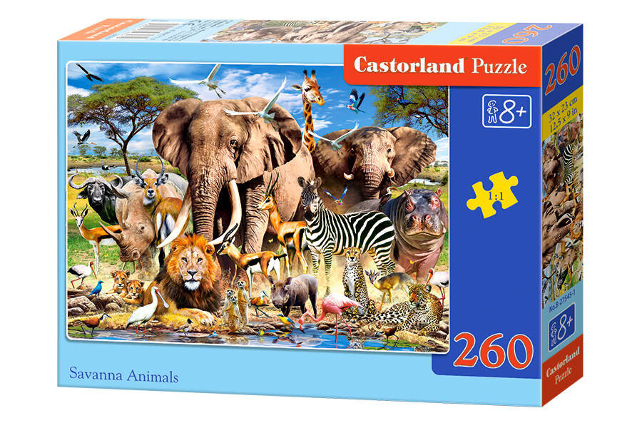 Dėlionė Castorland Savanna Animals, 260 dalių kaina ir informacija | Dėlionės (puzzle) | pigu.lt