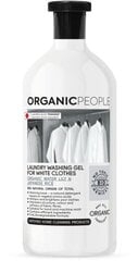 Organic People Eko skalbimo gelis baltiems drabužiams, 1000ml kaina ir informacija | Skalbimo priemonės | pigu.lt