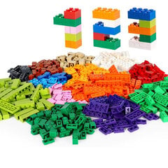 Тип Lego красочные строительные блоки (Building Blocks-Bricks) 500 шт. цена и информация | Конструкторы и кубики | pigu.lt