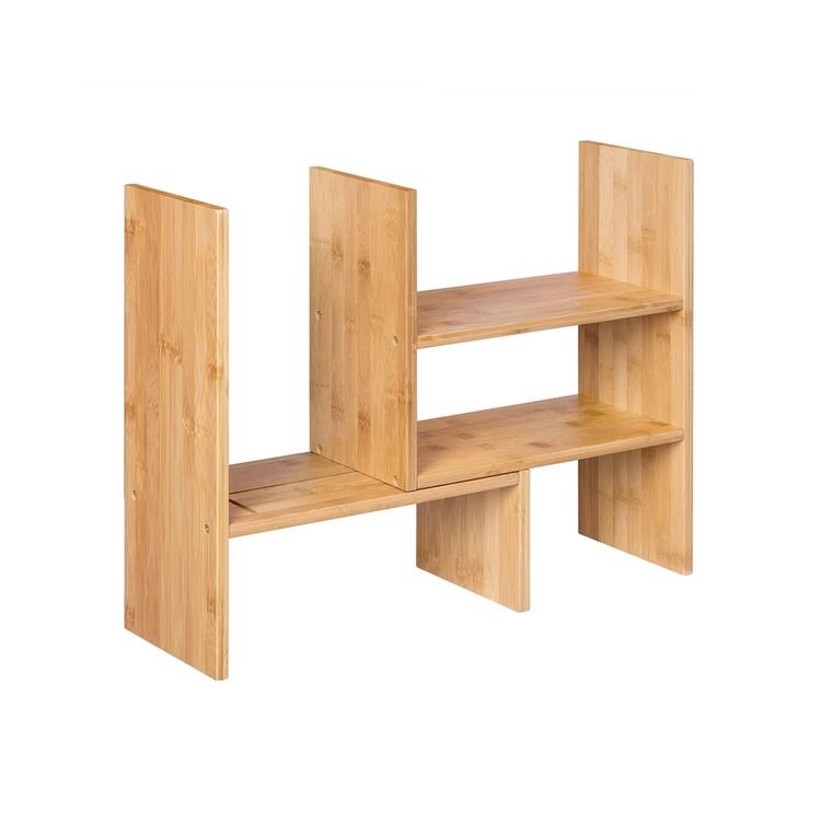 „Pasidaryk pats“ bambukinė stalo lentyna SONGMICS kaina ir informacija | Surenkamos lentynų sistemos | pigu.lt