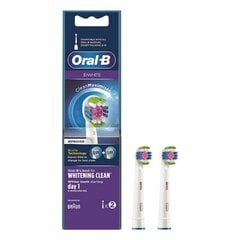 Pakeičiama galvutė 3D White Whitening Clean Oral-B, 2 vnt kaina ir informacija | Elektrinių dantų šepetėlių antgaliai | pigu.lt