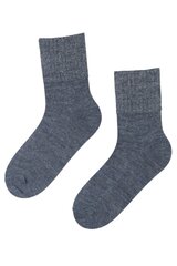 Тёплые блестящие носки синего цвета из шерсти альпака ALPAKAVILLASED цена и информация | Женские носки | pigu.lt