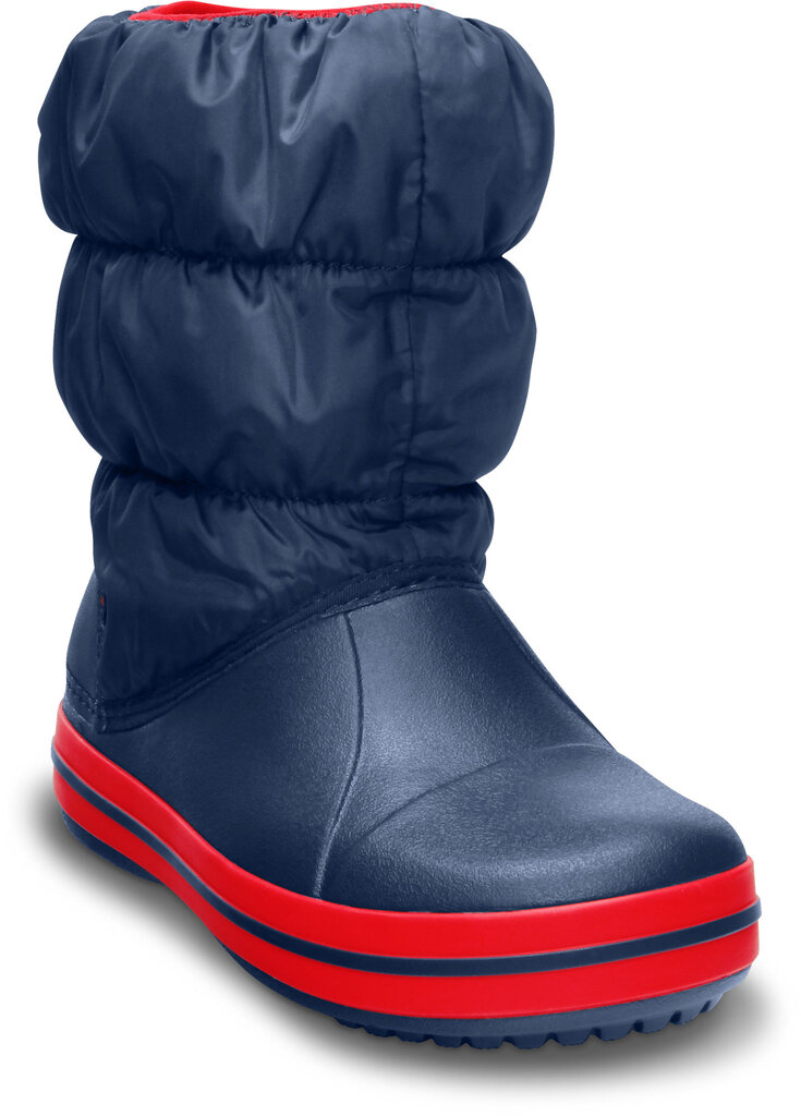 Crocs™ aulinukai žiemai Winter Puff Boot, Navy/Red цена и информация | Žieminiai batai vaikams | pigu.lt