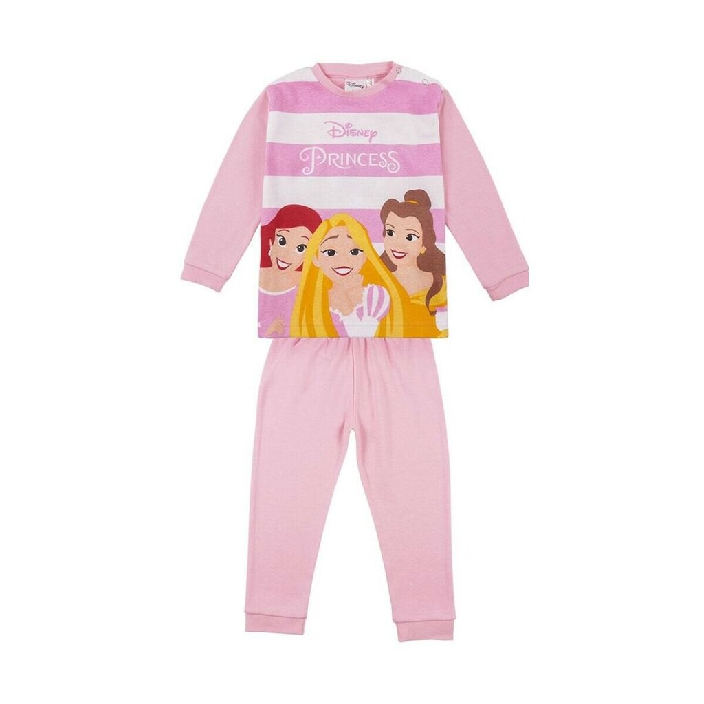 Pižama mergaitėms Princesses Disney, rožinė kaina ir informacija | Pižamos, chalatai mergaitėms | pigu.lt