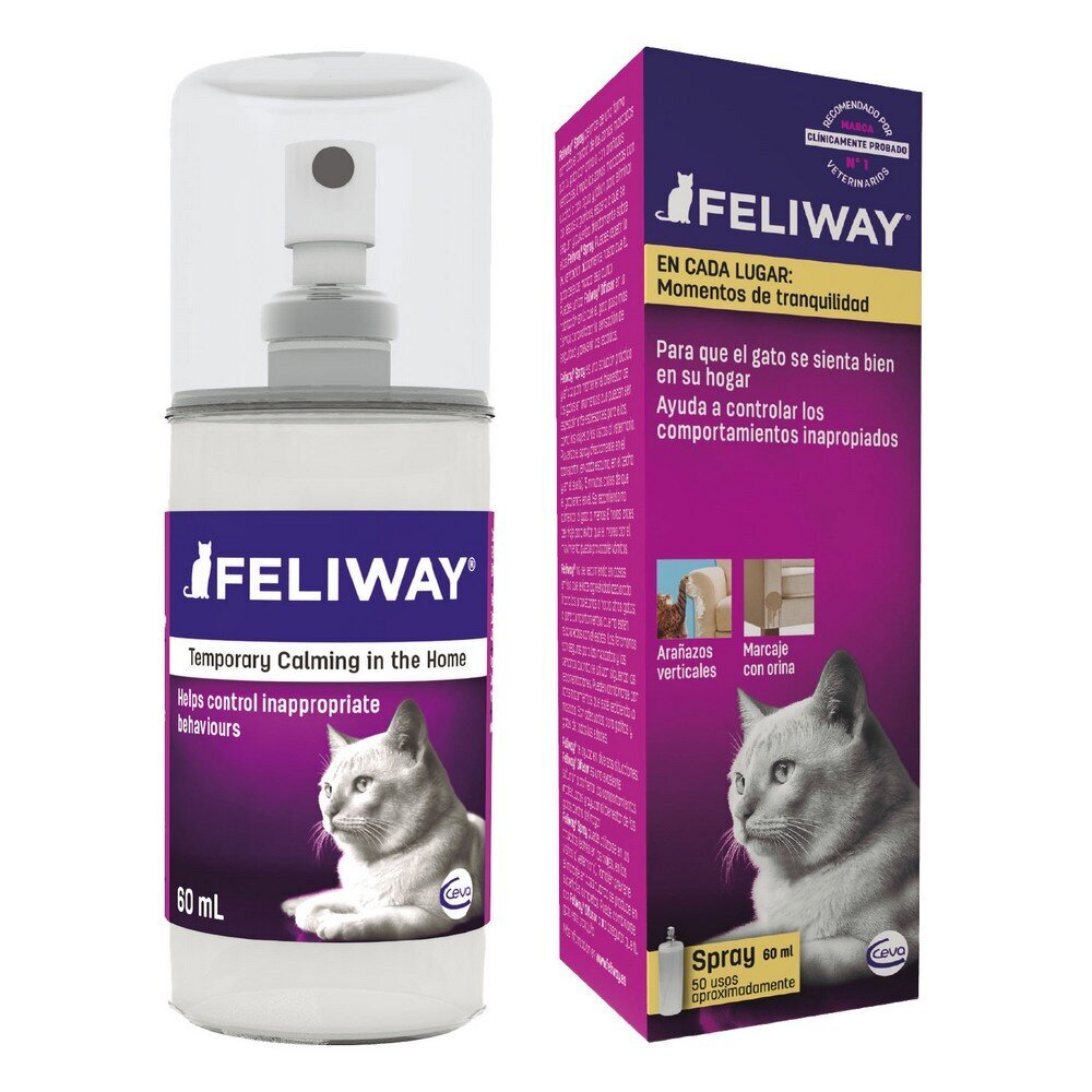 Ceva Feliway kvapų pašalinimo priemonė, 60 ml kaina ir informacija | Priežiūros priemonės gyvūnams | pigu.lt