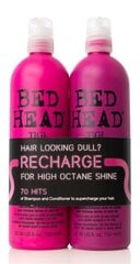Комплект для ухода за волосами придающий блеск Tigi Bed Head Recharge: шампунь 750 мл + бальзам 750 мл цена и информация | Шампуни | pigu.lt