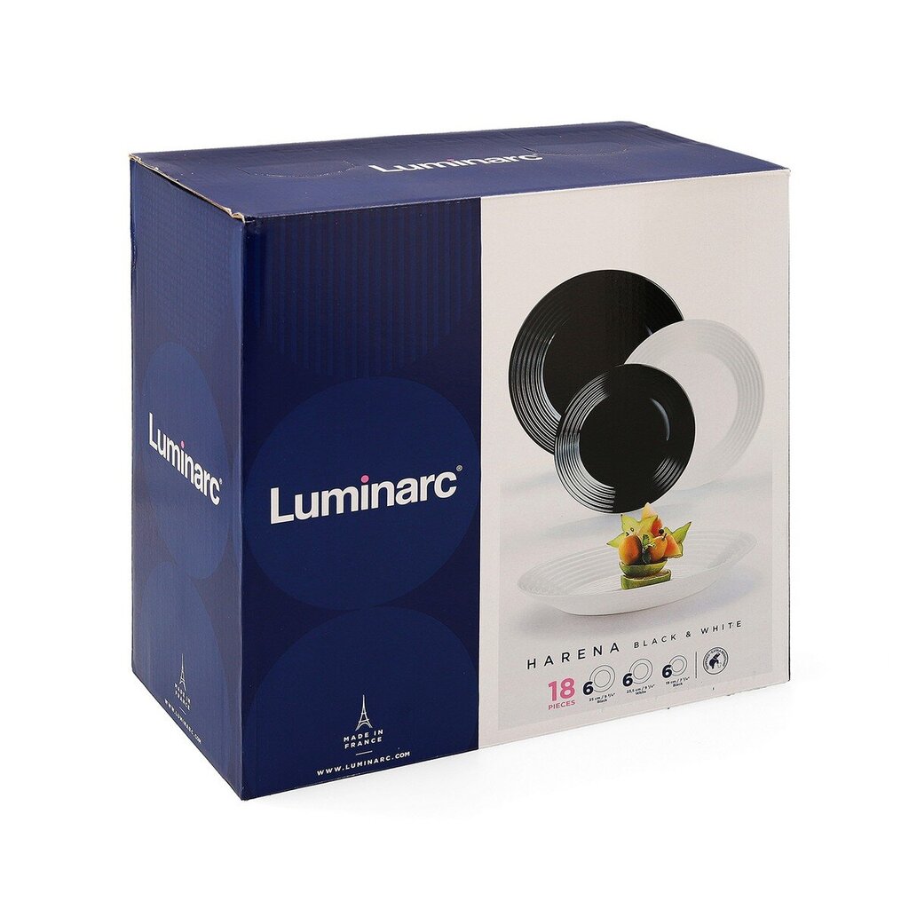 Luminarc 1900 stalo reikmenys, 18 vnt. kaina ir informacija | Indai, lėkštės, pietų servizai | pigu.lt