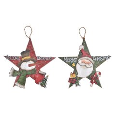 Kalėdų papuošalai DKD Home Decor Medžio (30,5 x 3,5 x 29 cm) (2 vnt.) kaina ir informacija | Kalėdinės dekoracijos | pigu.lt