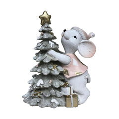 Новогоднее украшение DKD Home Decor Мышь, 10 x 6.5 x 11 см, 2 шт. цена и информация | Рождественские украшения | pigu.lt