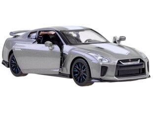 Metalinis modeliukas Nissan GT-R R35, pilkas цена и информация | Игрушки для мальчиков | pigu.lt