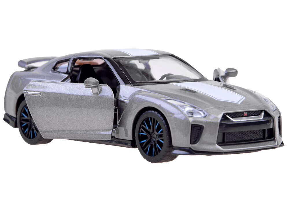 Metalinis modeliukas Nissan GT-R R35, pilkas kaina ir informacija | Žaislai berniukams | pigu.lt